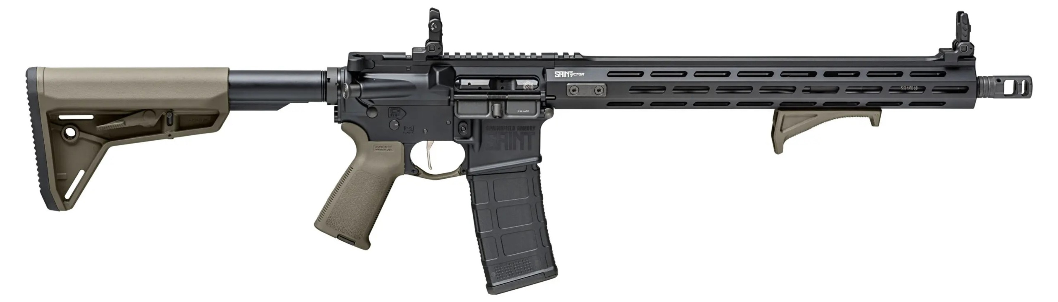専用　「56-58 3/4 カーキ」 RIFLE SEMI 223 REM SPRINGFIELD SAINT VICTOR RIFLE 16 OD GREEN 30 ROUND